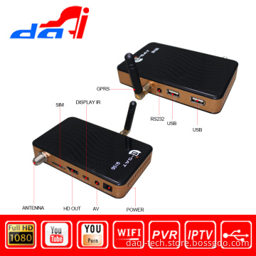 Q-Sat Q15g Mini HD GPRS Satellite Receiver with USB WiFi GPRS Simcard
